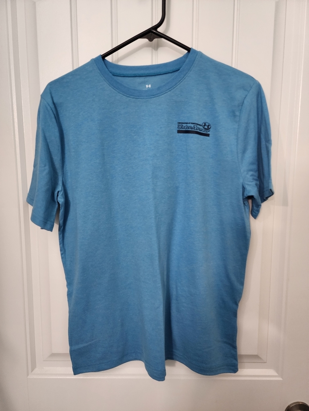 Under Armour Boy's Sky Blue Short Sleeve  Tee, Size Youth XL